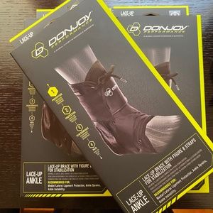 Lot of 3 DonJoy Ankle Support Figure-8 SZ Medium Black